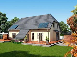 Massivhaus Erle 108/112 von Baufuchs-Massivhaus Schlüsselfertig ab 197500€, Außenansicht 1