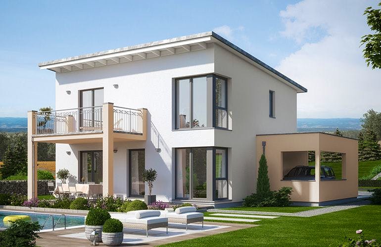 Fertighaus EVOLUTION 136 V5 von Bien-Zenker Schlüsselfertig ab 339405€, Außenansicht 1