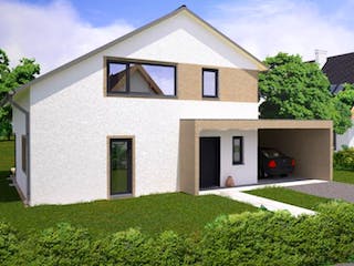 Massivhaus Familie Madsen von ISAR-Haus, Außenansicht 1