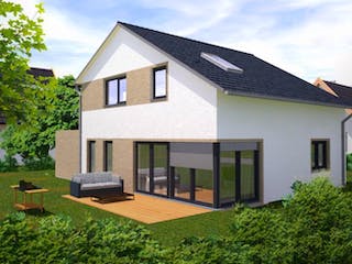 Massivhaus Familie Madsen von ISAR-Haus, Außenansicht 2