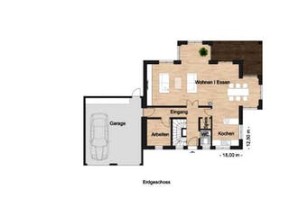 Massivhaus Familie Meyer von ISAR-Haus, Grundriss 1