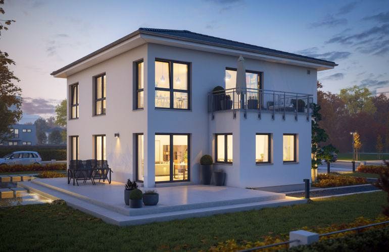 Fertighaus FamilyStyle 20.03 W von massa haus, Stadtvilla Außenansicht 2