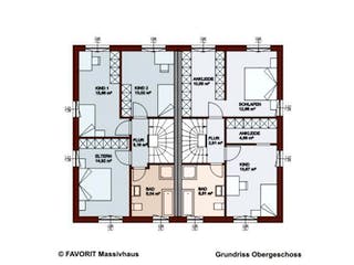 Massivhaus Finesse 110 von FAVORIT Massivhaus (alt) Schlüsselfertig ab 229020€,  Grundriss 1
