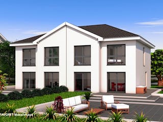 Massivhaus Finesse 124 von FAVORIT Massivhaus (alt) Schlüsselfertig ab 236410€,  Außenansicht 1