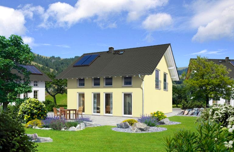 Massivhaus Flair 125 Süd von Town & Country Haus Deutschland Schlüsselfertig ab 180200€, Außenansicht 2