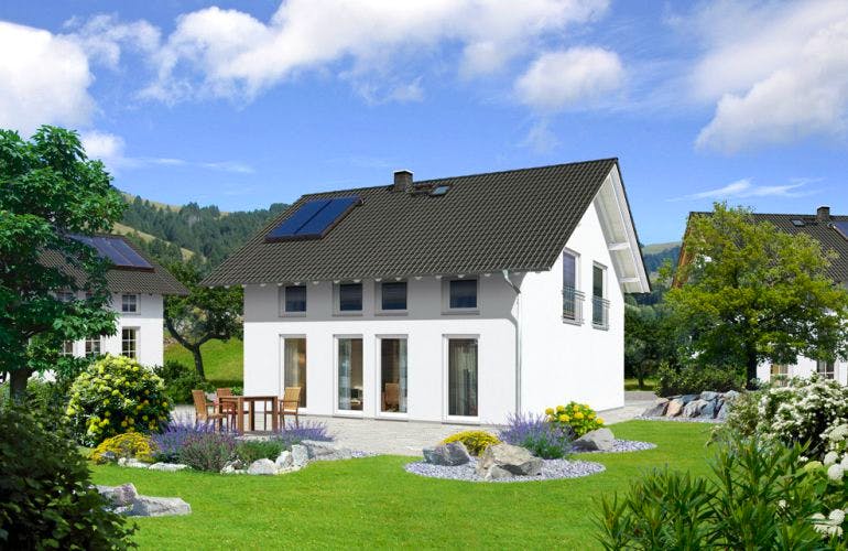 Massivhaus Flair 125 Süd von Town & Country Haus Deutschland Schlüsselfertig ab 180200€, Außenansicht 1