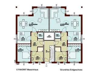 Massivhaus Format 5-484 von FAVORIT Massivhaus (alt) Schlüsselfertig ab 902460€,  Grundriss 2