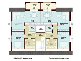 Massivhaus Format 6-484 von FAVORIT Massivhaus (alt) Schlüsselfertig ab 897080€,  Grundriss 3