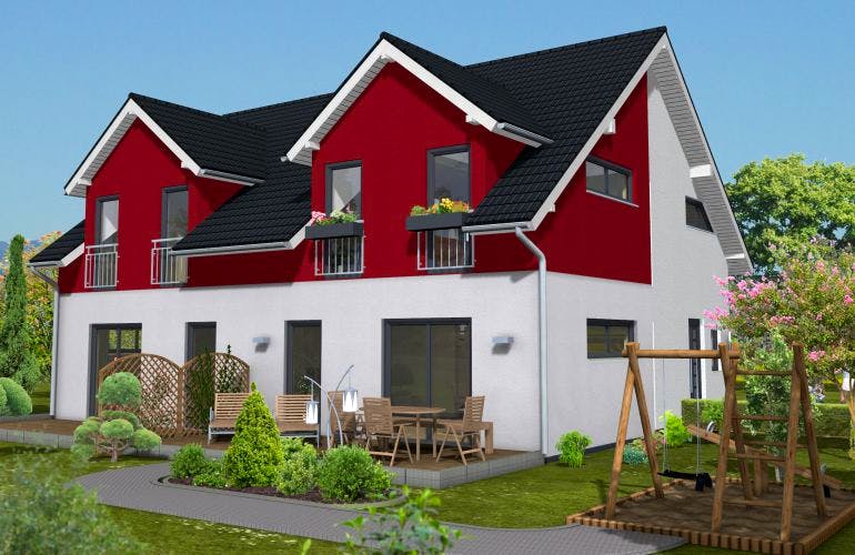 Massivhaus Frankfurt 109 von PRO-IM Neo, Außenansicht 1