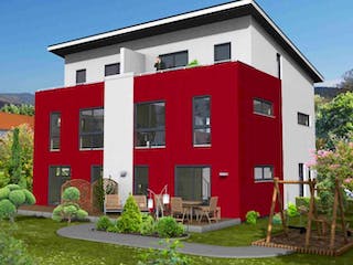 Massivhaus Frankfurt 147 von PRO-IM Neo,  Außenansicht 1