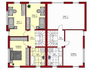 Massivhaus Frankfurt 147 von PRO-IM Neo,  Grundriss 3