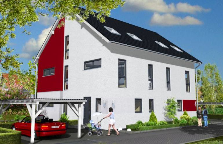 Massivhaus Frankfurt 153 von PRO-IM Neo, Außenansicht 1