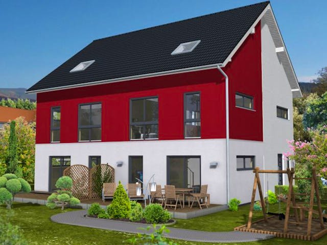 Massivhaus Frankfurt 153 von PRO-IM Neo, Außenansicht 1 Massivhaus Frankfurt 153 von PRO-IM Neo, Außenansicht 1