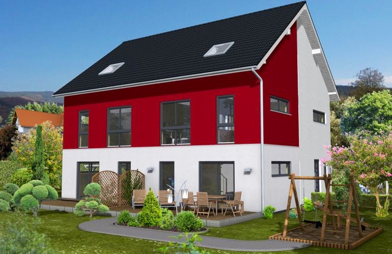 Massivhaus Frankfurt 153 von PRO-IM Neo, Außenansicht 2
