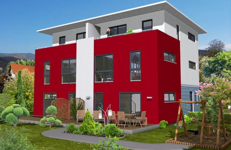 Massivhaus Frankfurt 156 von PRO-IM Neo, Außenansicht 1