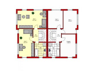 Massivhaus Frankfurt 156 von PRO-IM Neo,  Grundriss 2