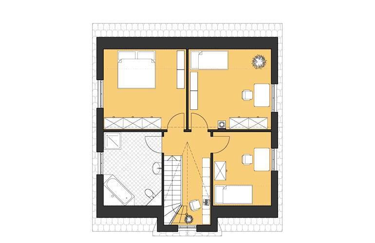 Massivhaus Friesenhaus 145 von ROTH-MASSIVHAUS, Grundriss 1