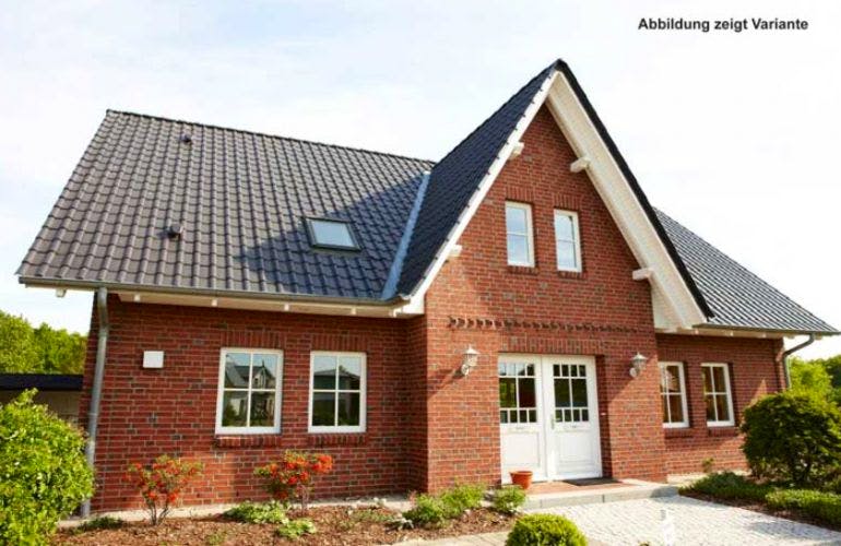 Massivhaus Friesenhaus Föhr von Elmbau, Außenansicht 1