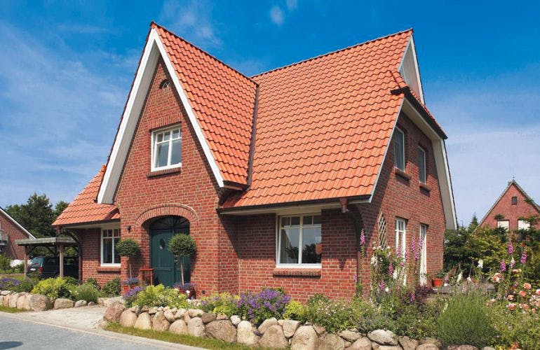 Massivhaus Friesenhaus Hansen von Zaunmüller Massivhaus, Außenansicht 1