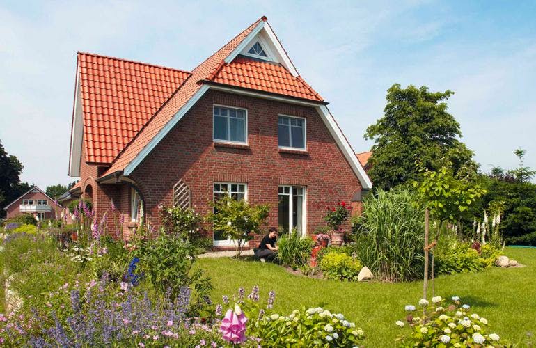 Massivhaus Friesenhaus Hansen von Zaunmüller Massivhaus, Außenansicht 3