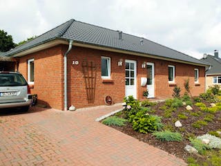 Massivhaus Hans Christiansen 115 von Stoll Haus Schlüsselfertig ab 185200€, Bungalow Außenansicht 2