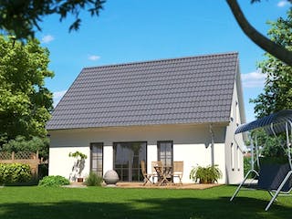 Massivhaus Haus Birke 140 von Baufuchs-Massivhaus Schlüsselfertig ab 241400€,  Außenansicht 1