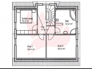 Massivhaus Haus Birke 140 von Baufuchs-Massivhaus Schlüsselfertig ab 241400€,  Grundriss 1