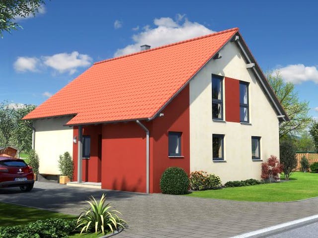 Massivhaus Haus Classic von ÄSTHETIK-HAUS Schlüsselfertig ab 224280€,  Außenansicht 4