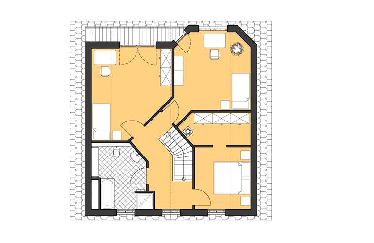 Massivhaus Haus Schwerin von ROTH-MASSIVHAUS, Grundriss 1