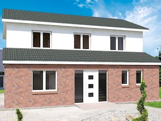 Massivhaus HOLSTEIN von Kagebau, Stadtvilla Außenansicht 1