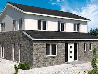 Massivhaus HOLSTEIN von Kagebau, Stadtvilla Außenansicht 3