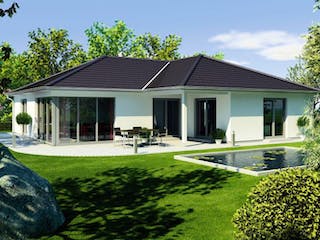 Massivhaus Ideal 1165 W von KONZEPTHAUS, Bungalow Außenansicht 1