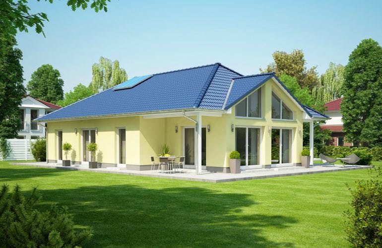 Massivhaus Ideal 1600 M von KONZEPTHAUS, Bungalow Außenansicht 1