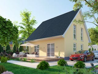 Massivhaus IL-1-124 von Elbe-Haus® Ost,  Außenansicht 2