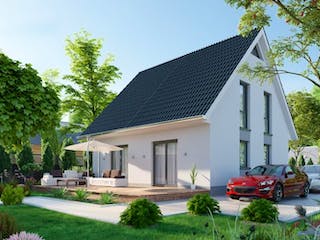 Massivhaus IL-1-124 von Elbe-Haus® Ost,  Außenansicht 4