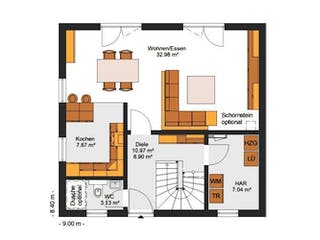 Massivhaus IL-1-124 von Elbe-Haus® Ost,  Grundriss 2