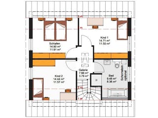 Massivhaus IL-1-124 von Elbe-Haus® Ost,  Grundriss 1