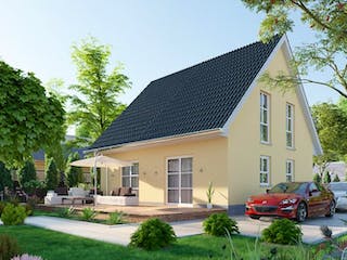 Massivhaus IL-1-124 von Elbe-Haus,  Außenansicht 2