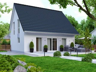 Massivhaus IL-1-129 von Elbe-Haus® Ost,  Außenansicht 4