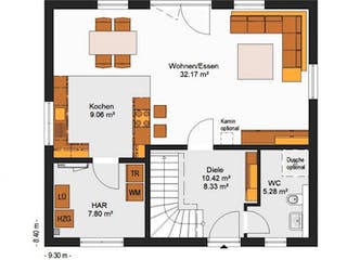 Massivhaus IL-1-129 von Elbe-Haus® Ost,  Grundriss 1
