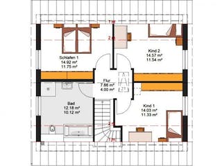 Massivhaus IL-1-129 von Elbe-Haus® Ost,  Grundriss 2