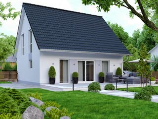 Massivhaus IL-1-129 von Elbe-Haus,  Außenansicht 4