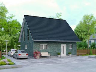 Massivhaus IL-1-129 von Elbe-Haus,  Außenansicht 3