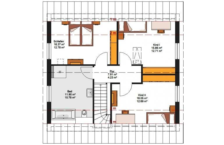 Massivhaus IL-1-139 von Elbe-Haus® Ost, Grundriss 1