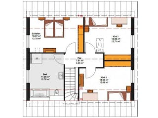 Massivhaus IL-1-139 von Elbe-Haus,  Grundriss 2