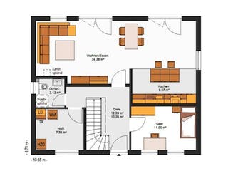 Massivhaus IL-1-152 von Elbe-Haus® Ost, Grundriss 2