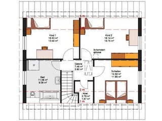 Massivhaus IL-1-152 von Elbe-Haus,  Grundriss 1