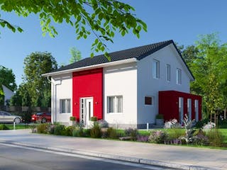 Massivhaus IL-1-166 von Elbe-Haus,  Außenansicht 2