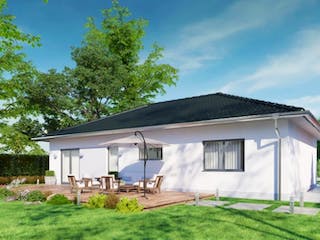 Massivhaus IL-3-102 von Elbe-Haus® Ost, Bungalow Außenansicht 4