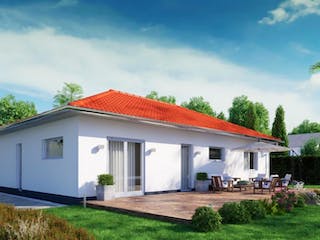 Massivhaus IL-3-102 von Elbe-Haus® Ost, Bungalow Außenansicht 3